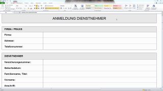 Photo: Anmeldung Dienstnehmer